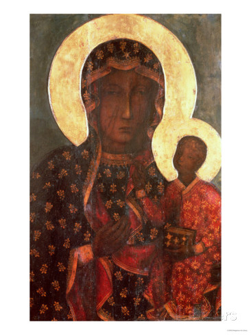 Black Madonna Russian Icon