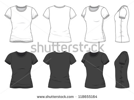 Blank Shirt Vector Women