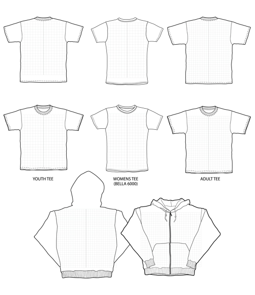 Blank T-Shirt Templates Free