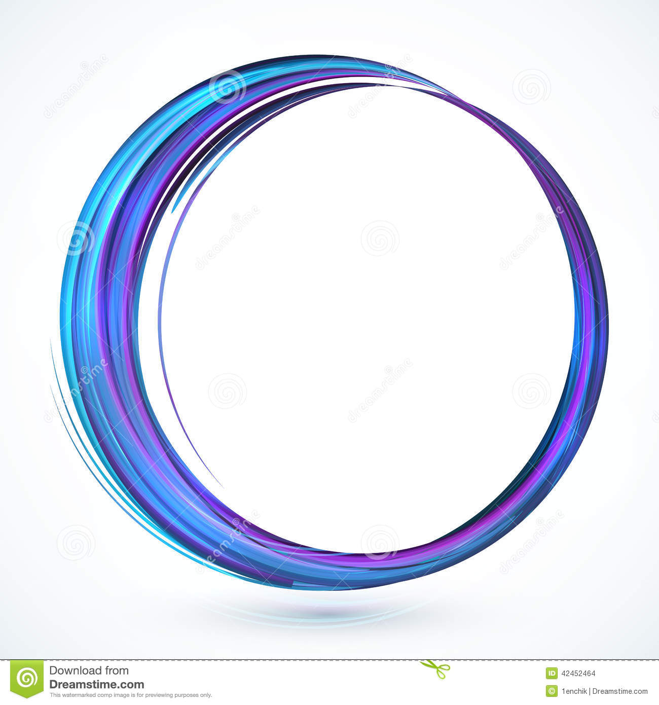 Blue Abstract Circle Vector