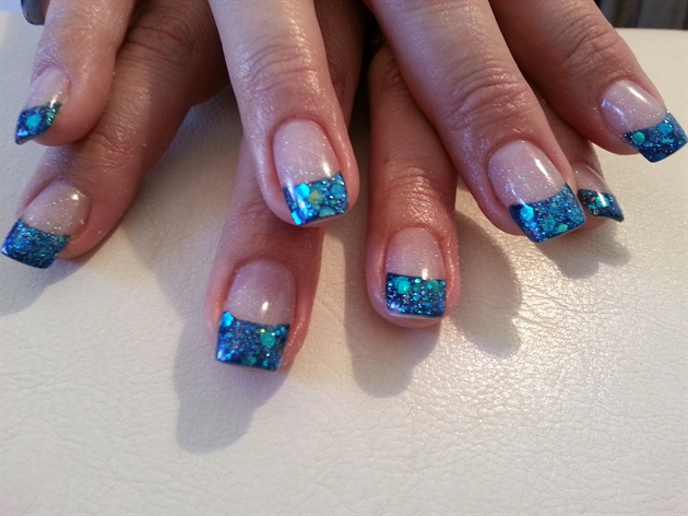 Blue Acrylic Nails Designs