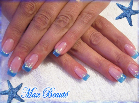 Blue Acrylic Nails Designs