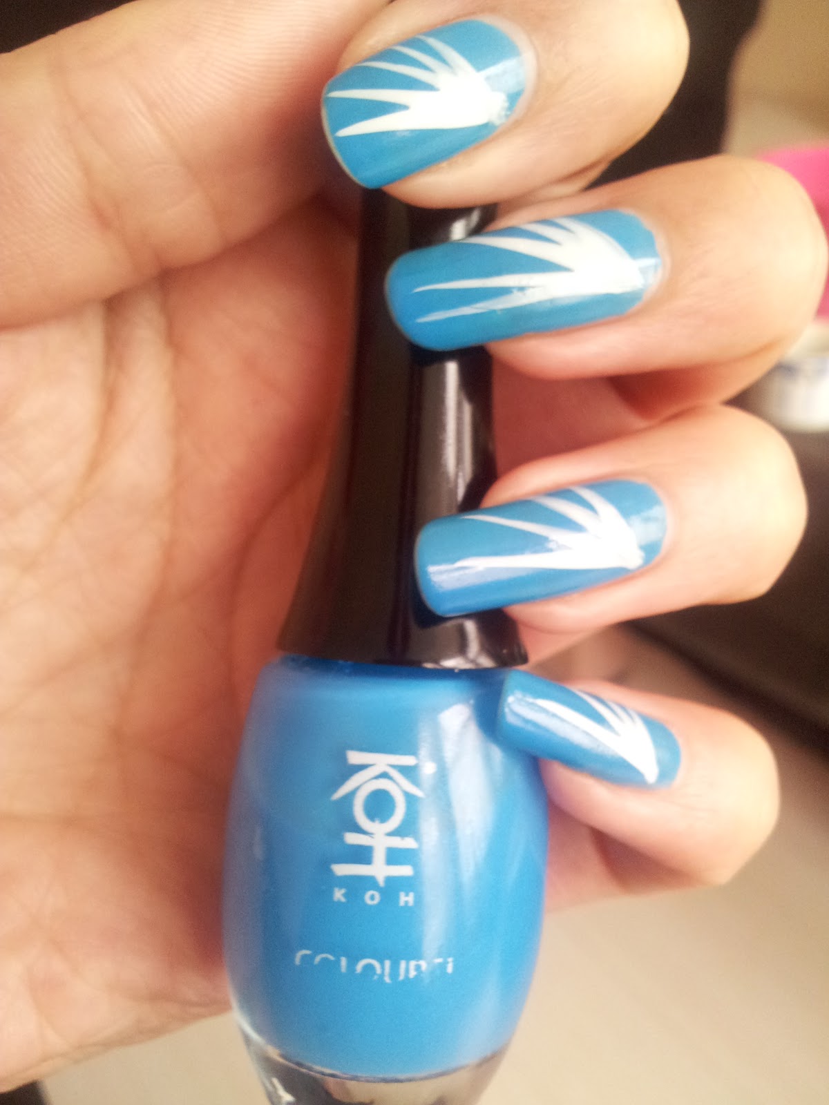 Blue Acrylic Nails Designs