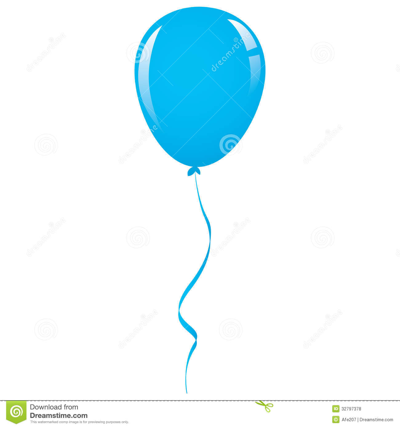 blue balloon clip art_32824