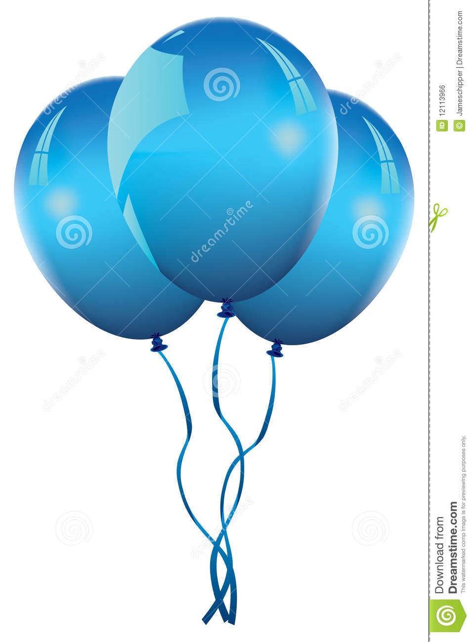 Blue Balloon Clip Art