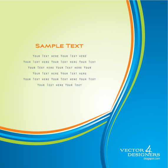 Blue Curve Background Vector Free