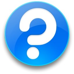 Blue Help Button Icon