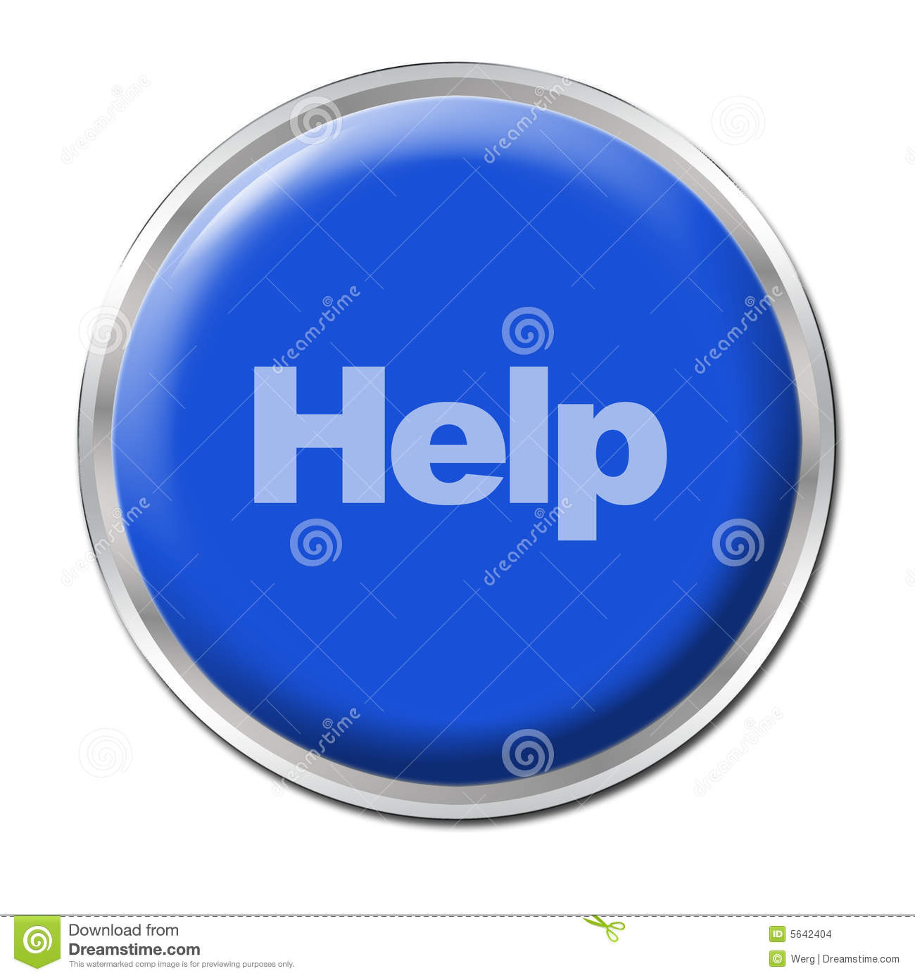 Blue Help Button