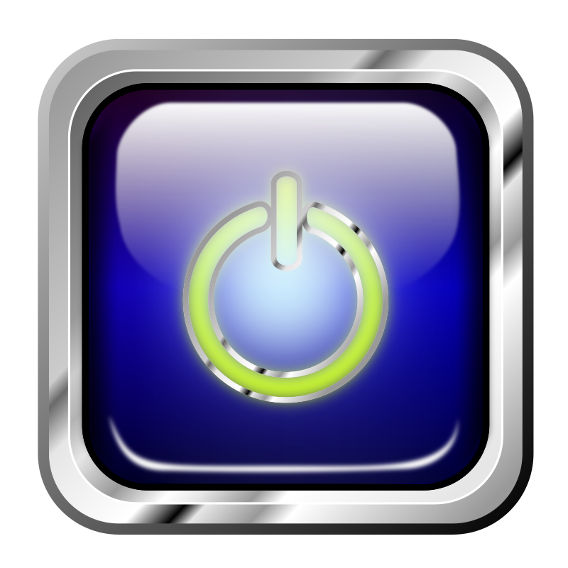 Blue Power Icon Windows