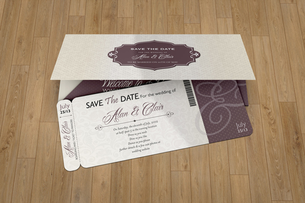 Boarding Pass Invitations