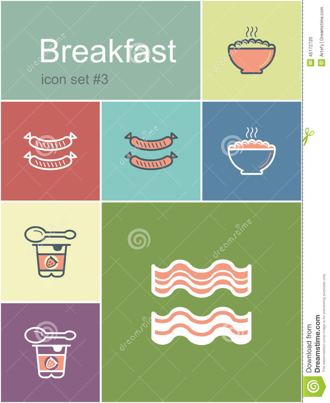 Breakfast Icon Menu