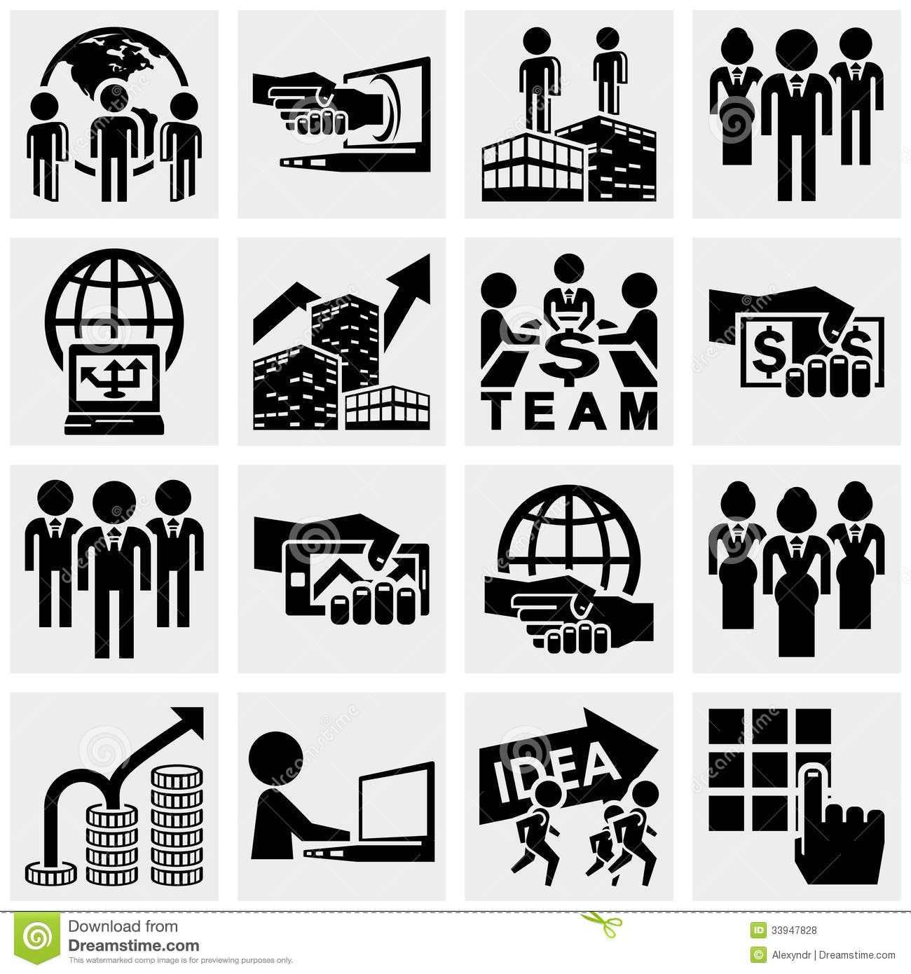 Business Icons Vector Free