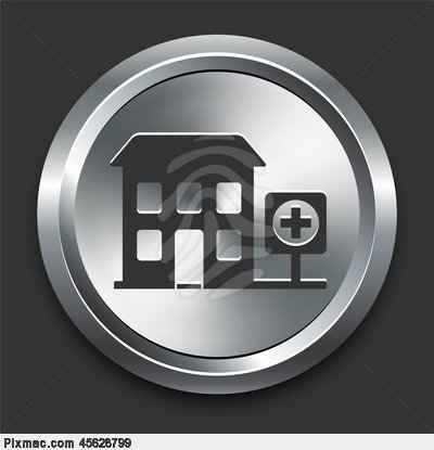 Button Icon Clip Art Hospital