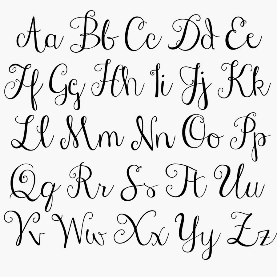 Calligraphy Alphabet Font Script