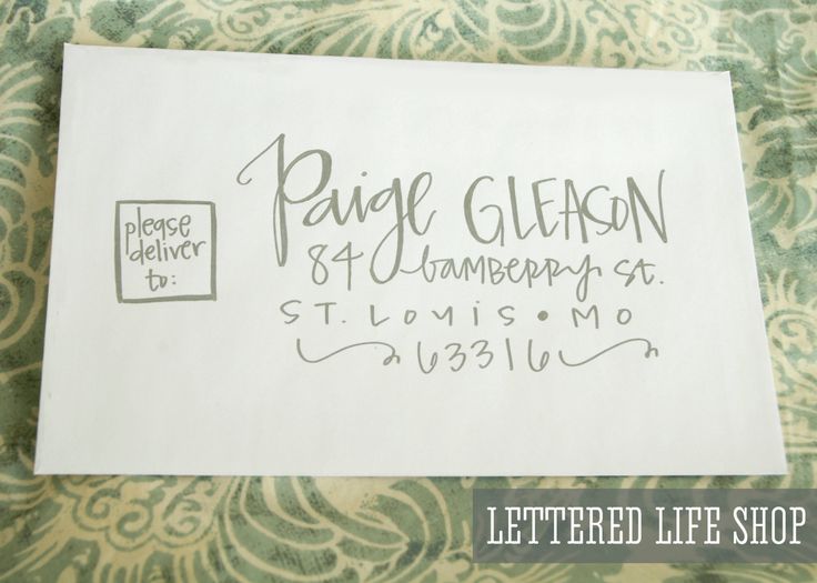 Calligraphy Envelope Addressing