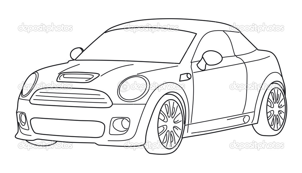 Car Clip Art Black and White