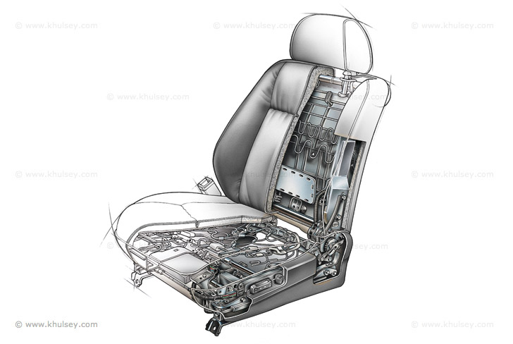 Car Seat Parts Diagram