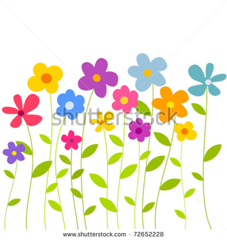 Cartoon Spring Flower Clip Art