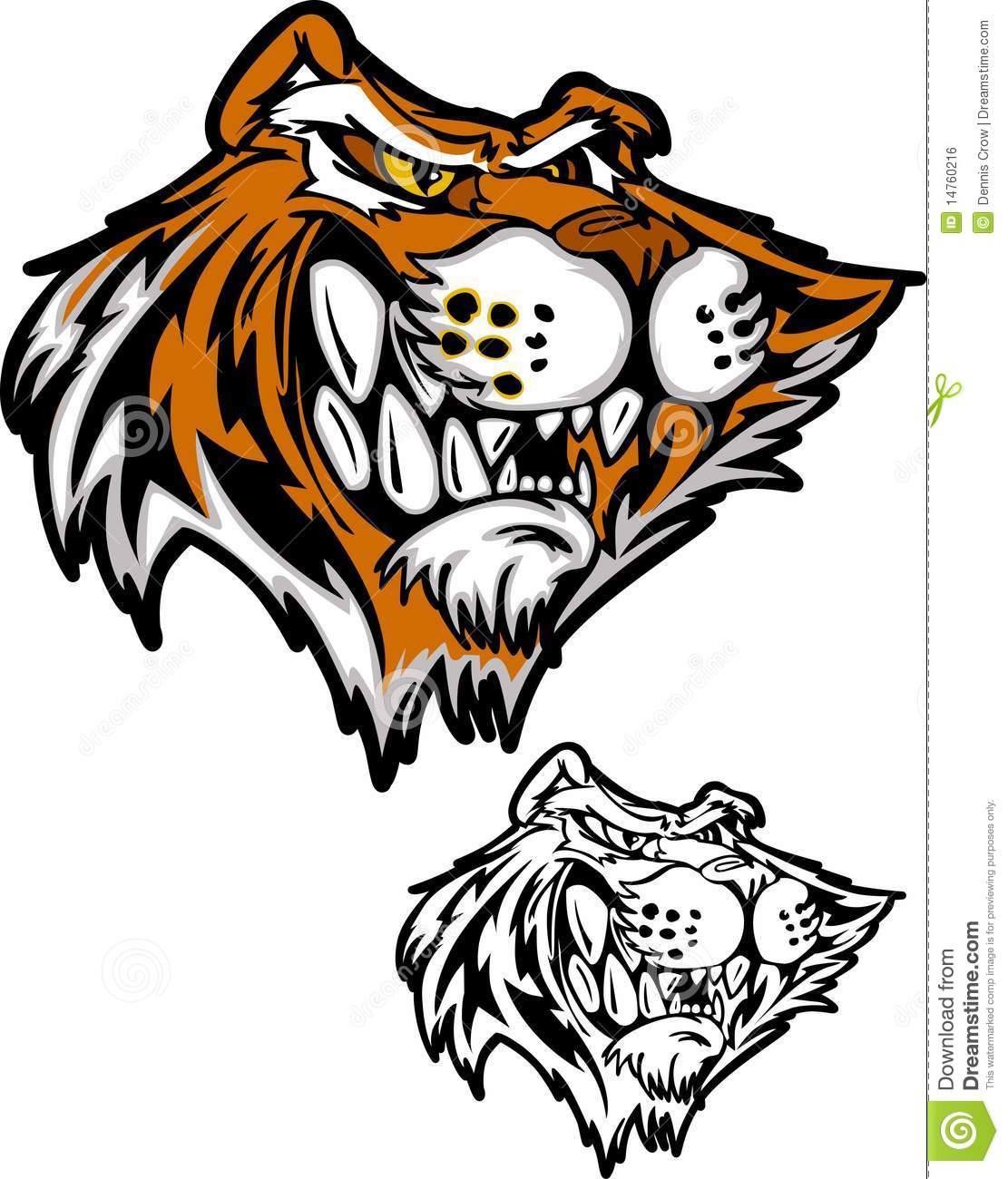 Cartoon Tiger Mascot Vector
