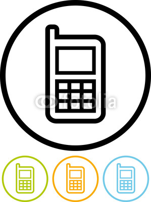Cell Phone Icon Vector Free