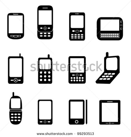 Cell Phone Icon Vector