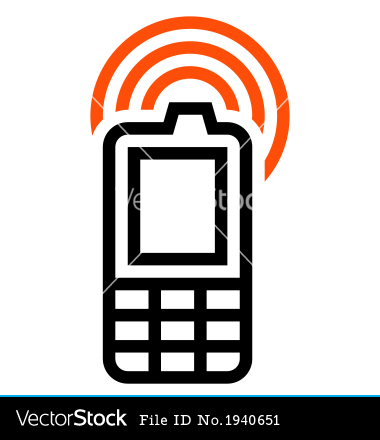 Cell Phone Icon Vector