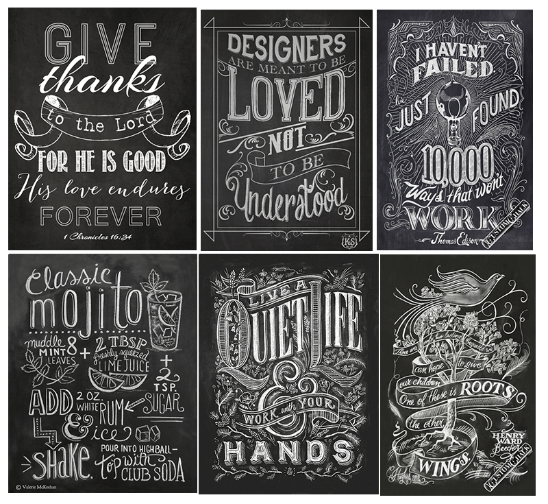 Chalkboard Fonts and Designs