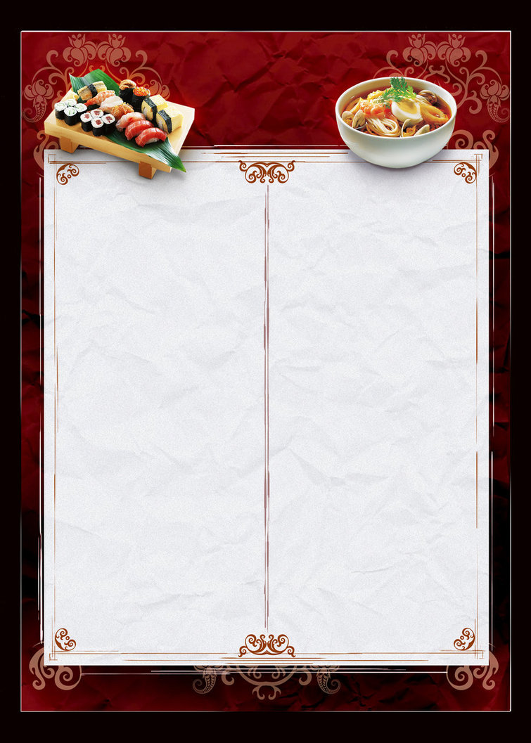 Chinese Food Menu Template