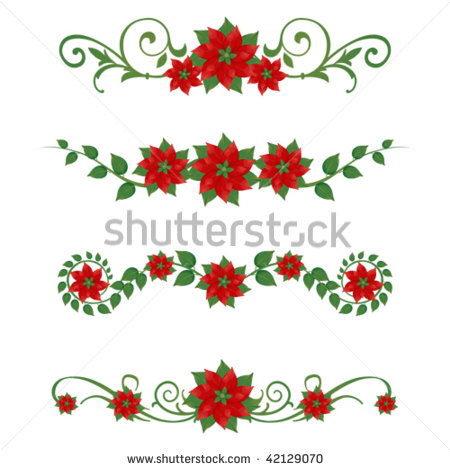 Christmas Poinsettia Clip Art