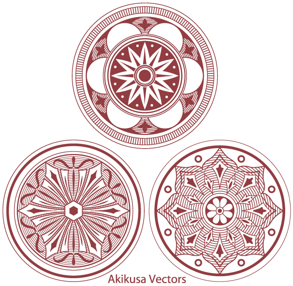 Classic Medallion Ornament Vector