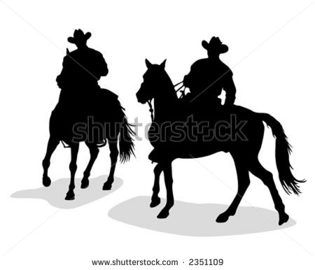 Cowboy Silhouette Vector