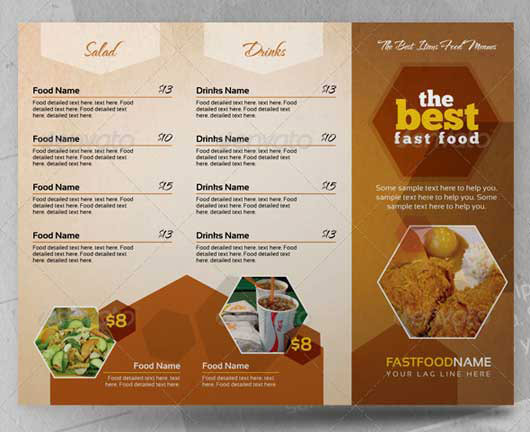 Creative Restaurant Menu Design