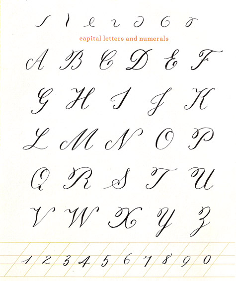 Cursive Calligraphy Alphabet Cursive Calligraphy Alphabet