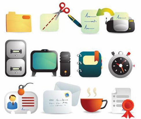 10 Office Equipment Icons Images