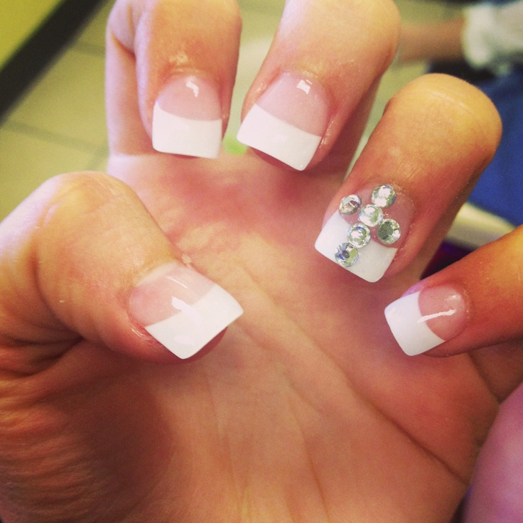 Cute White French Tip Nail Designs