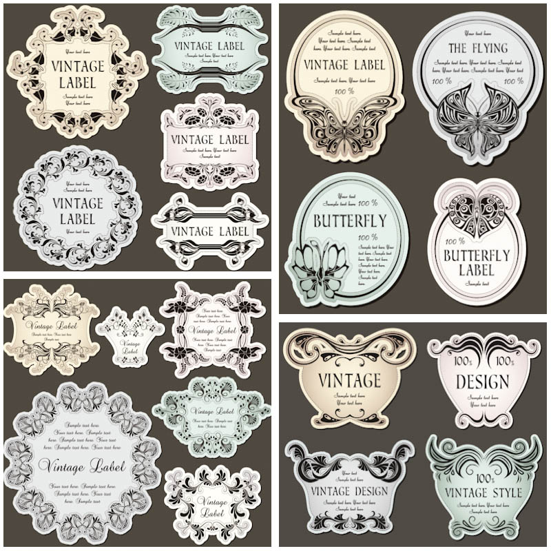 Decorative Vintage Labels Free Template Decorative Vintage Labels Free Template