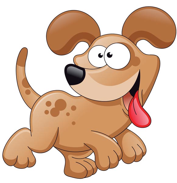 11 Cartoon Dog Vector Images