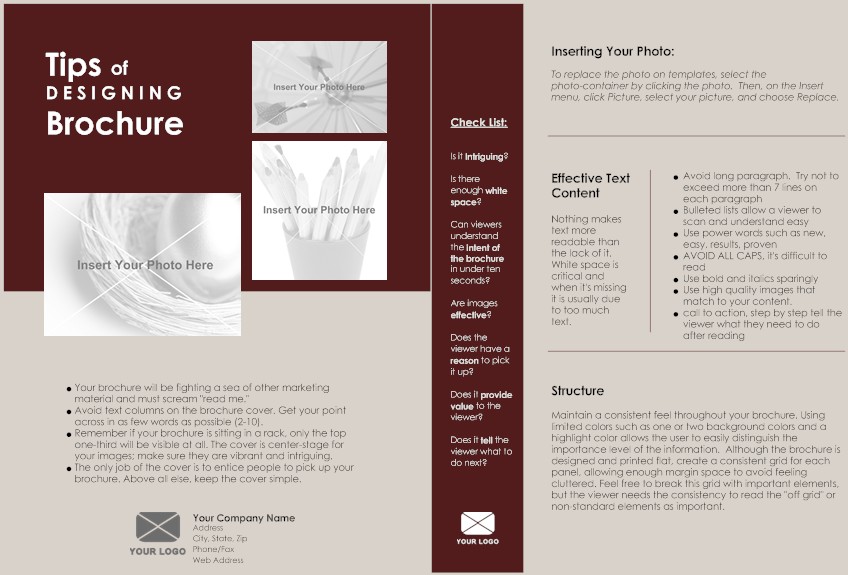 Example Single-Page Brochure