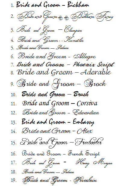 Fancy Wedding Fonts Fancy Wedding Fonts