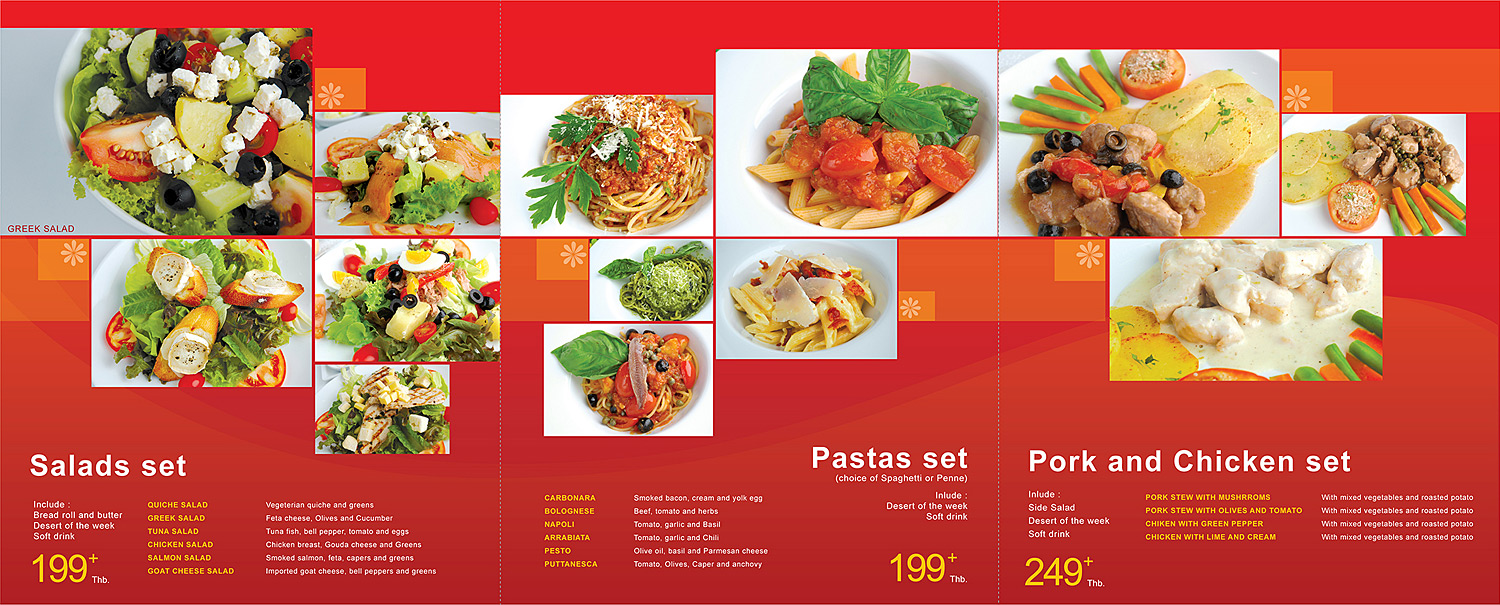 Fast Food Menu Design