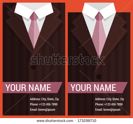 Flat Business Card Template