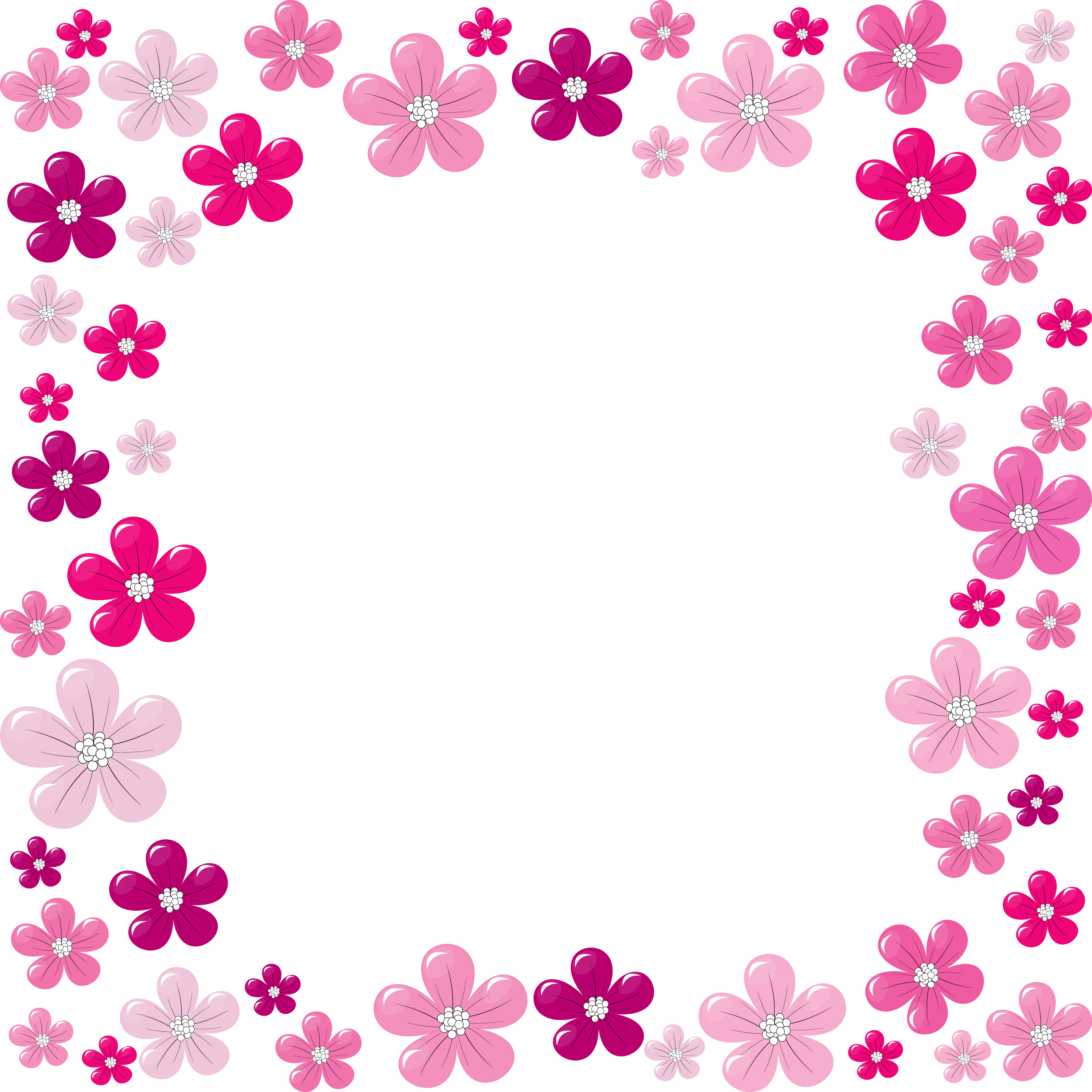 Flower Vector Floral Frame