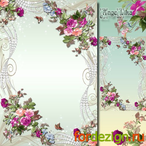 Flowers and Pearls Frames Flowers and Pearls Frames