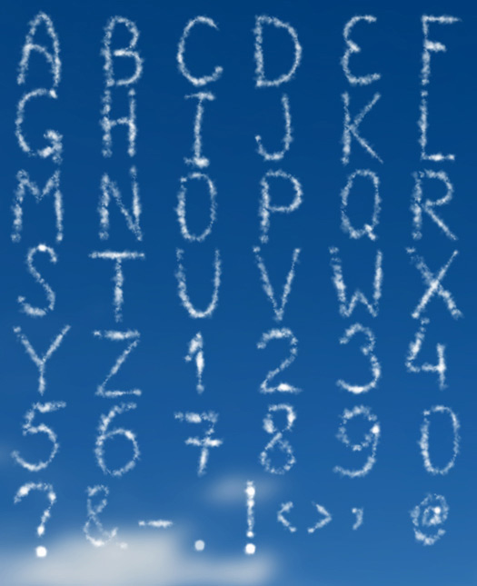 Font That Looks Like Clouds Font That Looks Like Clouds