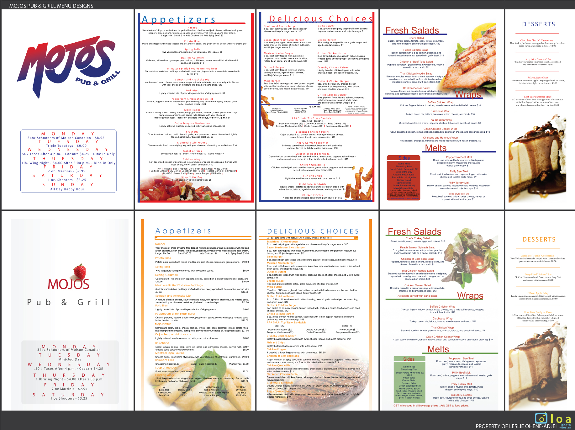 Food Menu Design