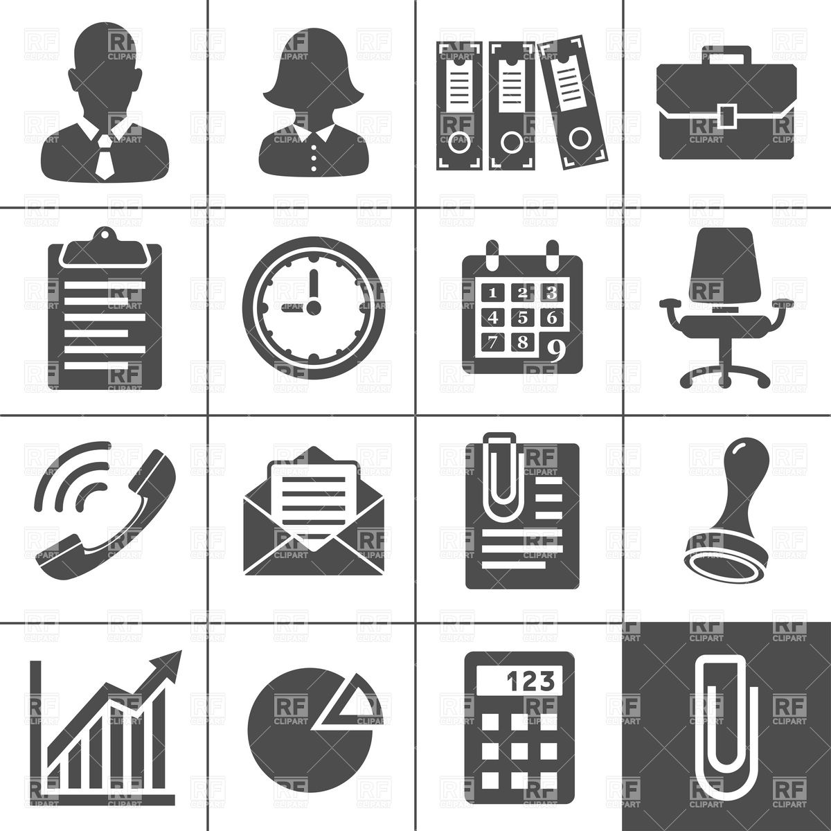 Free Clip Art Business Icons