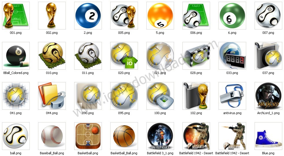 Free Desktop Sports Icons