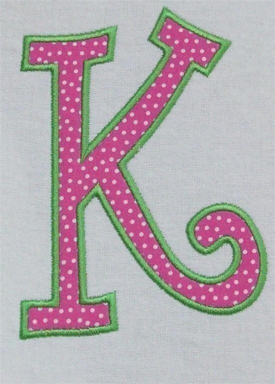 Free Machine Embroidery Applique Alphabet