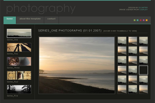 Free Photography Website Templates