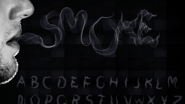 Free Smoke Letter Font